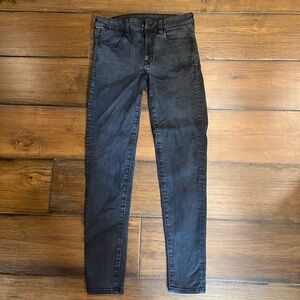 American Eagle Black High Rise Skinny Jeans